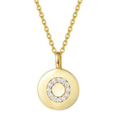 Single Studded Letter Necklace – Jewelry Gift Ideas — 3