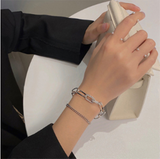 Rhinestone Double Layered Bracelet New Light – Jewelry Gift Ideas — 2