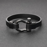 Rock punk minimalist leather bracelet – Jewelry Gift Ideas — 2