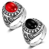 Antique Silver Moon And Stars Pattern Ladies Ring – Holiday Gift Ideas — 2