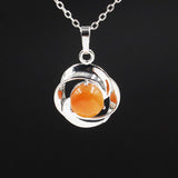 Natural Crystal Small Flower Pendant Necklace – Jewelry Gift Ideas — 15