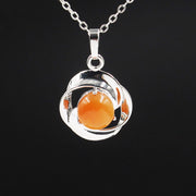 Natural Crystal Small Flower Pendant Necklace – Jewelry Gift Ideas — 15
