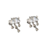 S925 Silver Cloud Lightning Raindrop Earrings – Special Occasion Gifts — 2