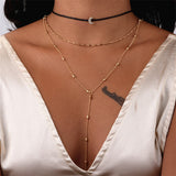 Simple Fashion Multilayer Choker Necklace – Jewelry Gift Ideas — 1