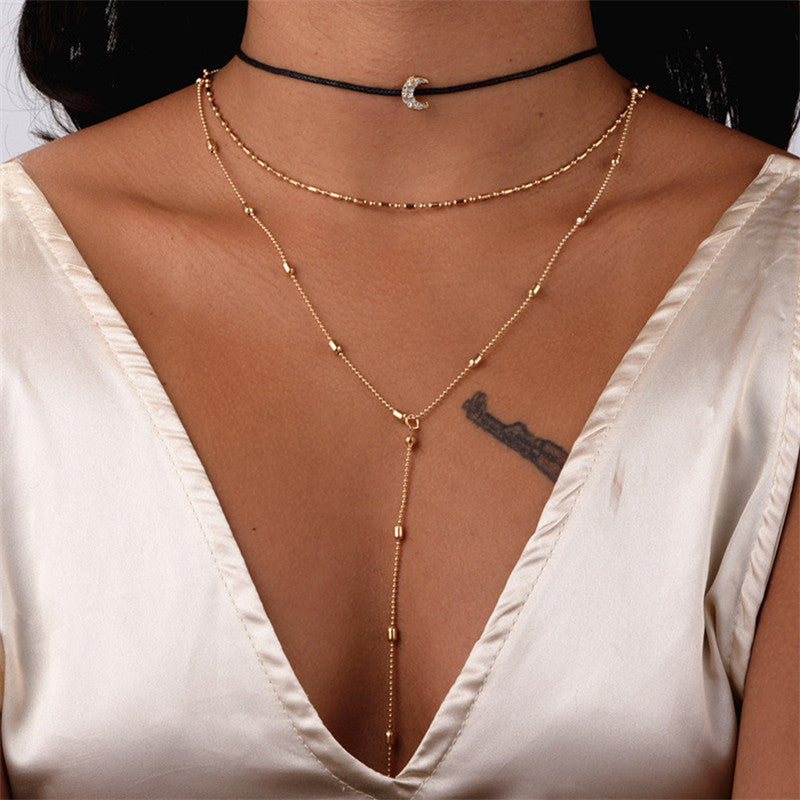 Simple Fashion Multilayer Choker Necklace – Jewelry Gift Ideas — 1