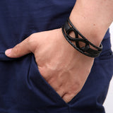 Alloy lucky figure 8 leather bracelet – Jewelry Gift Ideas — 9