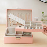 Double-Layer Leather Jewelry Box Earrings – Jewelry Gift Ideas — 3