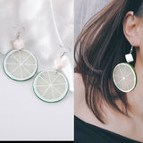 Fashion Creative Fruit Lemon Slice Acrylic Earrings – Stylish Gifts — 2