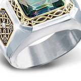 Square gem men's ring – Gifts for Him — 4