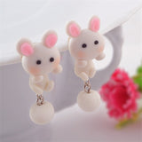 Animal Soft Clay Earrings Cute Cartoon Handmade – Thoughtful Gifts — 9