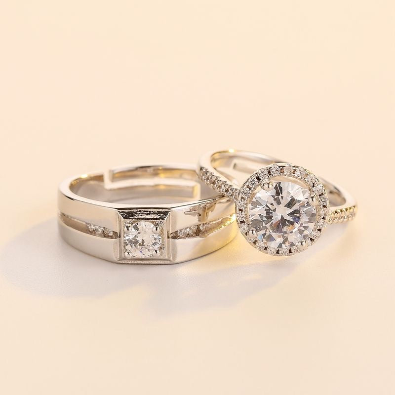 One Carat Six-claw Diamond Ring Zircon Accessories – Stylish Gifts — 1
