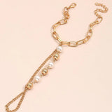 All-match Style Stitching Pearl Chain Link Bracelet – Stylish Gifts — 6