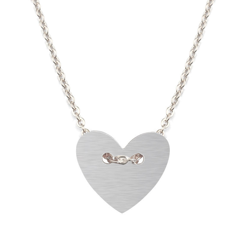 Sweet And Lovely Short Peach Heart Necklace – Jewelry Gift Ideas — 1