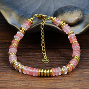 Dopamine Color Natural Stone Beaded Bracelet – Jewelry Gift Ideas — 8