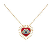 Fashion Gold-Plated Devil's Eye Love Necklace – Jewelry Gift Ideas — 7