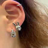 Vintage Old Cute Cross Rabbit Creative Earrings – Gifts for Pet Lovers — 4