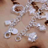 925 Silver Fashion Thirteen Hanging Bracelets – Stylish Gifts — 4