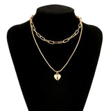 Metal Double Pendant Exaggerated Personality – Jewelry Gift Ideas — 3