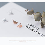 Female Fashion Temperament Diamond Feather Stud – Stylish Gifts — 6