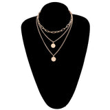 Geometric Round Beauty Head Hendant Necklace – Jewelry Gift Ideas — 2
