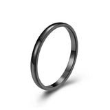 Titanium Steel Couple Vacuum Gold Plated Ring – Gifts for Couples — 4
