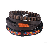 Leather Bracelet Men Multilayer Bead Bracelet – Jewelry Gift Ideas — 10