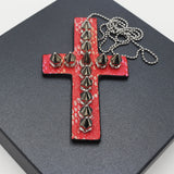 Y2g Heavy Industry Spike Leather Cross Necklace – Jewelry Gift Ideas — 9