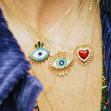 Fashion Gold-Plated Devil's Eye Love Necklace – Jewelry Gift Ideas — 2