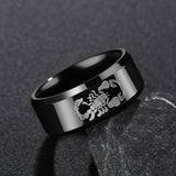 Scorpion Marking Titanium Steel Ring Men's Ring – Gifts for Him — 5