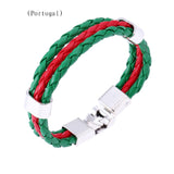Flag Color Leather Bracelet PU Leather Bracelet – Jewelry Gift Ideas — 4
