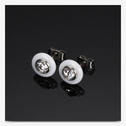Black and white ceramic stud earrings – Useful Gifts — 6