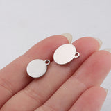 Stainless Steel Smooth Small Round Disc Pendant – Jewelry Gift Ideas — 2