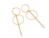Gold Metal Tassel Earrings – Everyday Gifts — 3