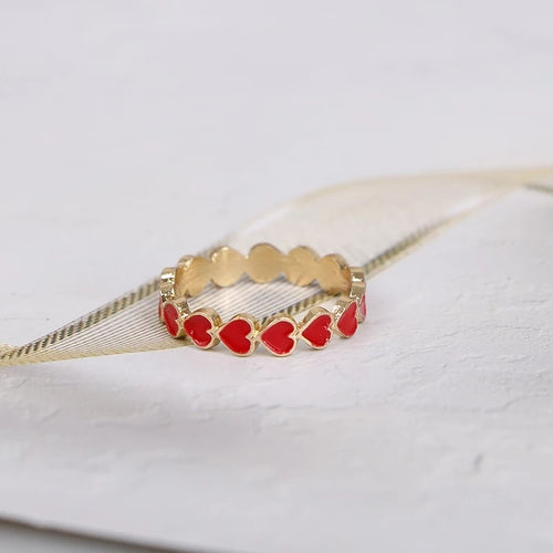Bracelet Alloy Drop Oil Love Heart Ring – Jewelry Gift Ideas — 2