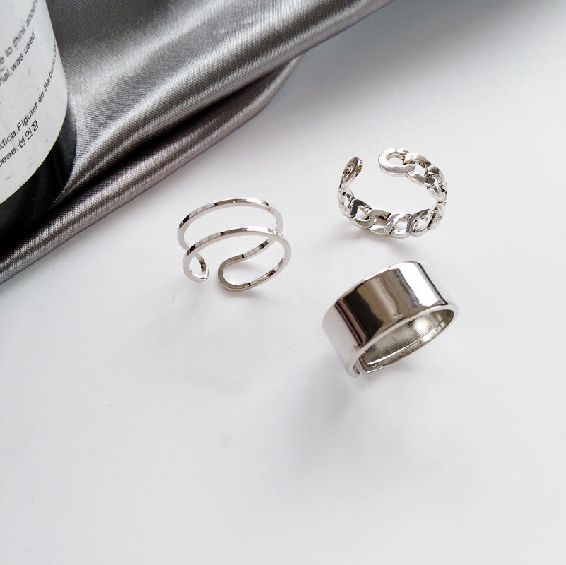 Female Personalized Wide Index Finger Ring Set – Jewelry Gift Ideas — 1