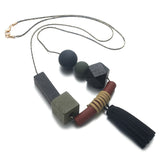 Geometric wood sweater chain – Stylish Gifts — 2