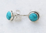 Turquoise Small Stud For Women S925 Sterling Silver – Gifts for Her — 1