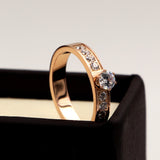 Solitaire Rose Gold Pair Hipster Tail Ring – Special Occasion Gifts — 5