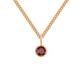Stainless Steel Necklace With Diamond Birthstone – Jewelry Gift Ideas — 9
