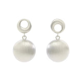 French Handmade Brushed Ball Earrings – Practical Gifts — 4