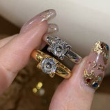 Special-interest Design Elegant Square Ring – Special Occasion Gifts — 1