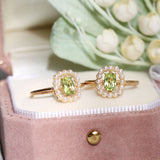 Baguette Peridot Silver Ring Natural Freshwater Pearl – Gift Ideas — 1