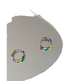 Colored Drip Glaze Enamel Round Ring Earrings – Meaningful Gifts — 4