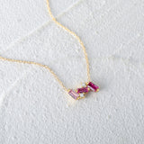 Square Colored Diamond Necklace – Jewelry Gift Ideas — 4