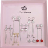 Women's Sterling Silver Post Week Earrings Set – Gifts for Her — 2