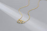 Women's Simple Mobius Double Ring Necklace – Jewelry Gift Ideas — 1