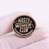 Feminist Brooch Round Letter Metal Badge – Jewelry Gift Ideas — 3