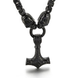 Men's Titanium Steel Skull Necklace – Jewelry Gift Ideas — 4