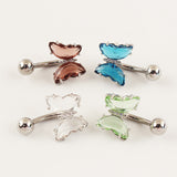 Short Titanium Steel Zircon Small Butterfly – Small Gift Ideas — 4