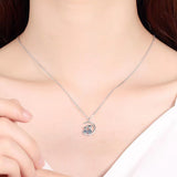 Sterling Silver Mosang Diamond Necklace Pendant – Jewelry Gift Ideas — 1